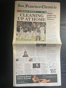 San Francisco Chronicle News Paper 29. Oktober 2010 San Francisco Giants - Bild 1 von 2
