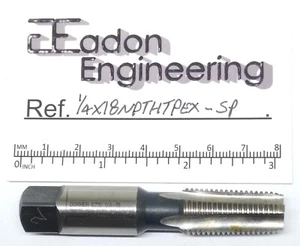 1/4" x 18tpi NPT (National Pipe Taper) Plug Tap with Reduced Diameter. - Picture 1 of 2