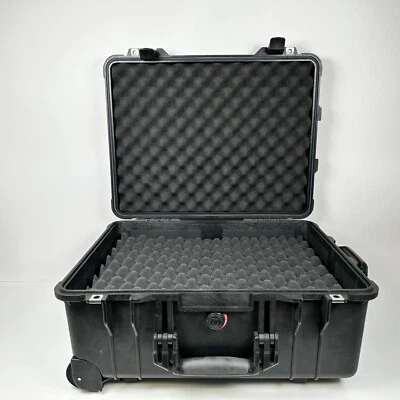 Pelican 1560 Hard Shell Case w/ Foam Inserts Extended Handle and Wheels - Image 1 of 4