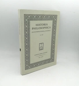 HISTORIA PHILOSOPHICA Eine internationale Zeitschrift 10 . 2012" Fabrizio Serra 2012 - Bild 1 von 4