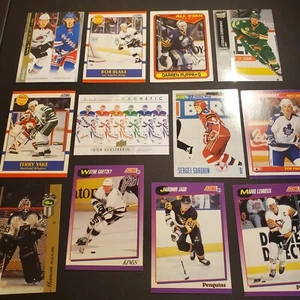 NHL Hockey 12 Different Cards Lot Gretzky Jagr Lemieux Shesterkin MacKinnon - Picture 1 of 13