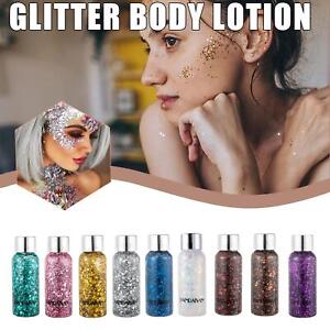 Glitter Iridescent Face Body Paint Make Up Gel Night Party Fashion Festival NEW