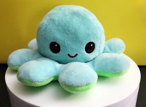 Peluche TeeTurtle The Original Reversible Pulpo 6" Verde y Azul - Imagen 1 de 2