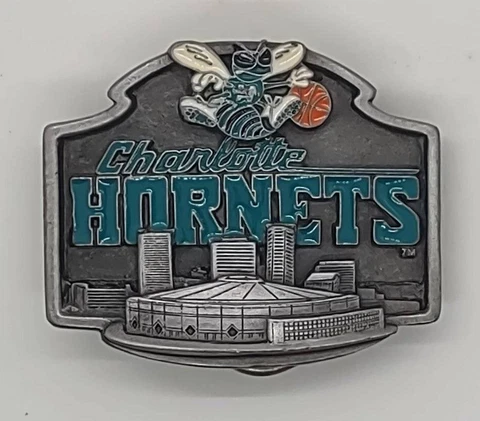 Vintage Charlotte Hornets Belt Buckle Cover