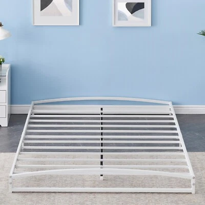 6" Metal Bed Frame Platform Heavy Duty Steel Slat Support No Box Spring Needed - Image 1 of 4