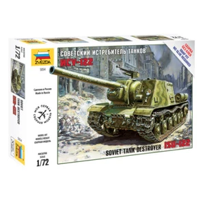 Soviet Tank Destroyer ISU-122 5054 Zvezda 1:72 New! - Picture 1 of 1