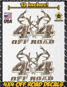 4x4 Offroad Decals REAL TREE CAMOUFLAGE Ford F150 Super Duty Deer Hunting Skull - Picture 1 of 4