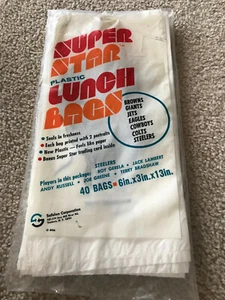 Unopened PITTSBURGH STEELERS Super Star Lunch Bags TERRY BRADSHAW, LAMBERT,+ - Picture 1 of 4