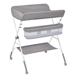 4-in-1 Baby Changing Table Adjustable Infant Diaper Station w/ Storage Basket - Picture 1 of 9