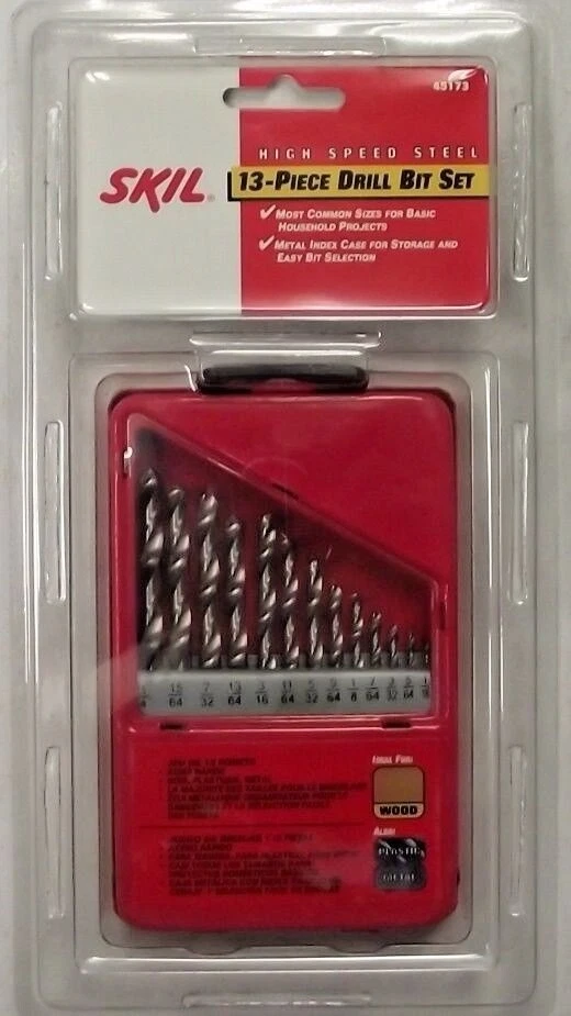 Skil 45173 13 Piece 1/4" to 5/64" Twist Drill Bit Set - Image 1 of 1
