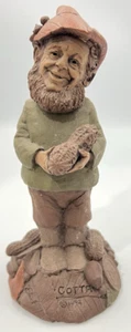 1992 Tom Clark Gnome Sculpture Cotta #46 Peanut Farmer Pecan Resin Artist Signed - Picture 1 of 12
