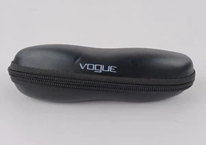 Vogue Brillenetui Softshell schwarz Sonnenbrille Reise Reißverschluss Träger Filz gefüttert  - Bild 1 von 10