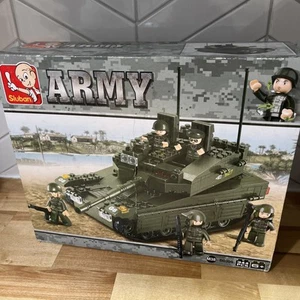 Sluban M38 B0305 Army Land Force Merkava Tank & Soldiers 344 Pieces New Sealed - Picture 1 of 7
