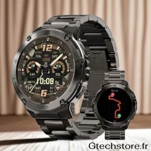 Montre Connectée Homme HIDAMEL T3E : GPS, Altimètre, Étanche 5ATM IP69K AMOLED - Photo 1/9