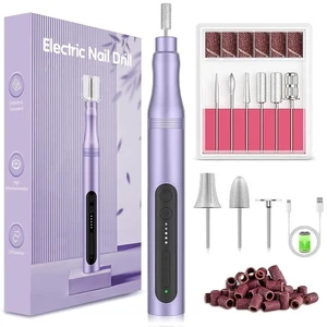Nagel Bohrmaschine Elektrische Nagelfräser Maniküre Nagelfeile Fräser SET NEU - Bild 1 von 8