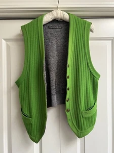 JEAN-PAUL GAULTIER Reversible Vest ( Knitted ) Vintage Sz. Med - Picture 1 of 14
