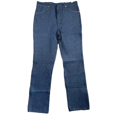 Wrangler Jeans Men’s 36x34 Blue Retro Cowboy Cut Raw Denim Slim Fit Western NEW - Image 1 of 4