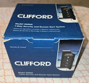 Clifford 5606X 5-Button LED 1-Way Car Alarm Security and Remote Start System - Picture 1 of 8