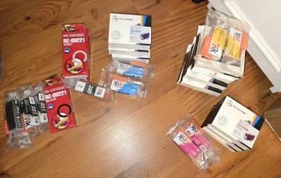 27 Tintas Canon PIXMA CLI 221 Repuesto Nuevo Negro Cian Amarillo Magenta Gris Foto 1 de 4