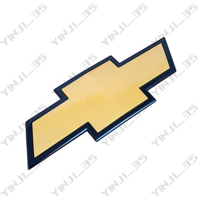 Front Bowtie Emblem Gold Black Fit 2011-2014 Silverado 2500HD 3500HD PN 22829420 - Image 1 of 4