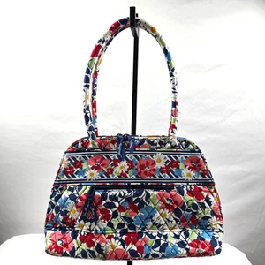 Vera Bradley Summer Cottage Patterned Shoulder Bag Colorful 14.5" x 10" x 5" - Picture 1 of 11