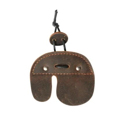 Stylish Easy to Install Double-Layer Leather Finger Guard Archery Leather Sheath - Image 1 of 4