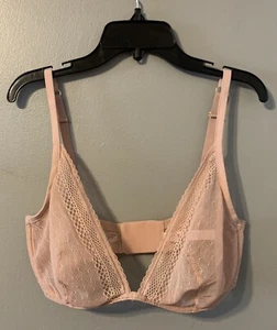 Victoria's Secret Sexy transparenter Spitzen BH Dessous 34DDD Blush Pink - Bild 1 von 4