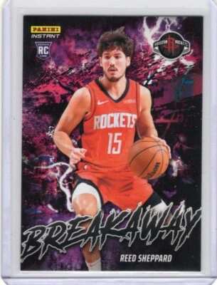 2024/25 PANINI INSTANT NBA BREAKAWAY B3 REED SHEPPARD HOUSTON ROCKETS  ROOKIE - Image 1 of 2