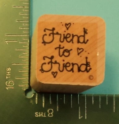 Sello de goma Friend to Friends Saying de Close To My Heart Foto 1 de 2