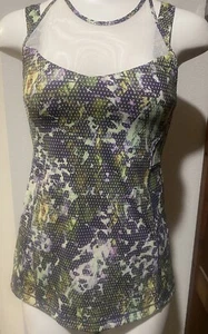 Camiseta sin mangas Lululemon Super Sport para mujer 6 lunares verdes sujetador incorporado ropa deportiva - Imagen 1 de 9