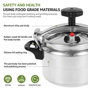 Small Pressure Cooker 3L Capacity Pressure Cooker Practical Pressure FapEw - Picture 1 of 11