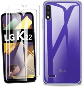 Funda Slim Cover Para LG K22 + 2x (Paquete) Película De Vidrio Templado - Imagen 1 de 7