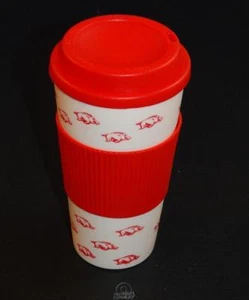 Arkansas Razorbacks 16 Oz Plastic Tumbler Travel Cup Hot/Cold Coffee Mug Banded - Picture 1 of 3