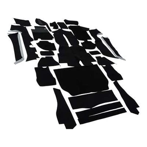 Porsche 928 Carpet Kit 1978-95 Black Grey Tan Sliverknit, Plush, Square Weave - Picture 1 of 25