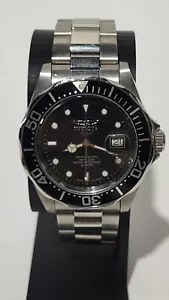 Invicta #9307A Professional Wrist Watch, Stainless Steel, Black Dial & Face NICE - Picture 1 of 17