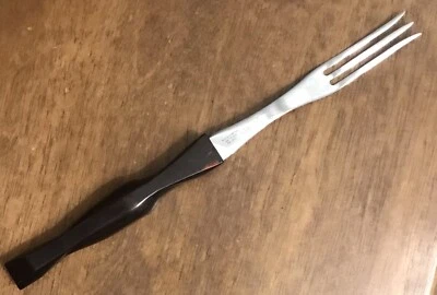 Cutco 3 Prong Turning Fork 1726 KA Classic Dark Brown Handle Made In USA EUC - Image 1 of 4