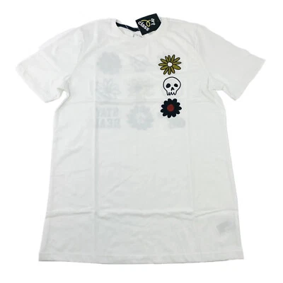 Art Class Boys Size XL 16 Graphic T-Shirt Front/Back ‘Stay Real’ White - Image 1 of 4