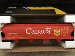 Lionel K-Line Canada Wheat 4 Bay Aluminum Hopper Car O Scale  #6-22295 - Picture 1 of 1