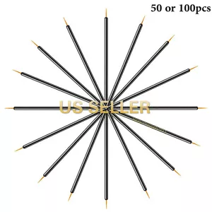 Nuevo 50 100 piezas desechables delineador de ojos maquillaje punta fina cepillos aplicadores al por mayor - Imagen 1 de 4
