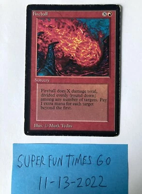 Magic the Gathering - Beta - FIREBALL - Sorcery - Image 1 of 2