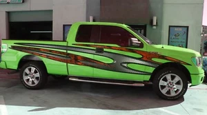 3D Racing Stripes Truck Wrap, Racing Stripes Truck Graphics, Tribal Car Decal - Picture 1 of 10
