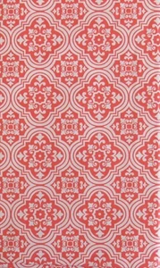 Floral Quatrefoil Damask Patten Vinyl Flannel Back Tablecloth Var Colors/Sizes - Picture 1 of 25