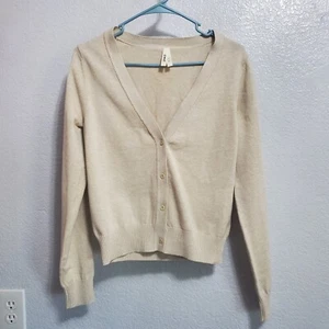 Pact Strickjacke Pullover Damen S beige Bio Baumwolle Knopfleiste neutral minimalistisch - Bild 1 von 16