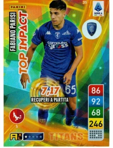 PANINI CALCIATORI ADRENALYN XL TITANS 2023 CARD N. 35 PARISI (TOP IMPACT) EMPOLI - Picture 1 of 2