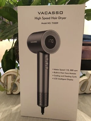 VACASSO Pro Salon Hair Blow Dryer 1400W Negative Ionic Blow Dryer Fast Drying US - Image 1 of 4