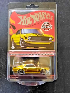 Hot Wheels 1970 Ford Mustang Boss 302 Gold RLC Exclusive Red Line 2024 - Picture 1 of 3
