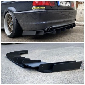 Difusor Parachoques Trasero Accesorio Con Resortes / Aleta Para BMW E46 M Sport - Imagen 1 de 9