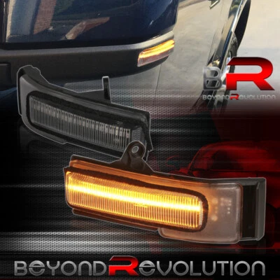 For 2015-2020 F-150 Clear Sequential LED Side Mirror Turn Signal Light Lamp Pair - Image 1 of 4