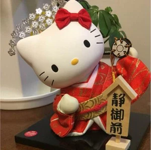 Hello Kitty Kimono Kabuki Figur japanische Puppe Keramik Sanrio Sammlerfigur - Bild 1 von 3