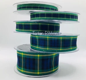 Gordon Tartan Ribbon~Berisfords~Choice of Lengths/Widths~Full Rolls~Free Postage - Picture 1 of 11